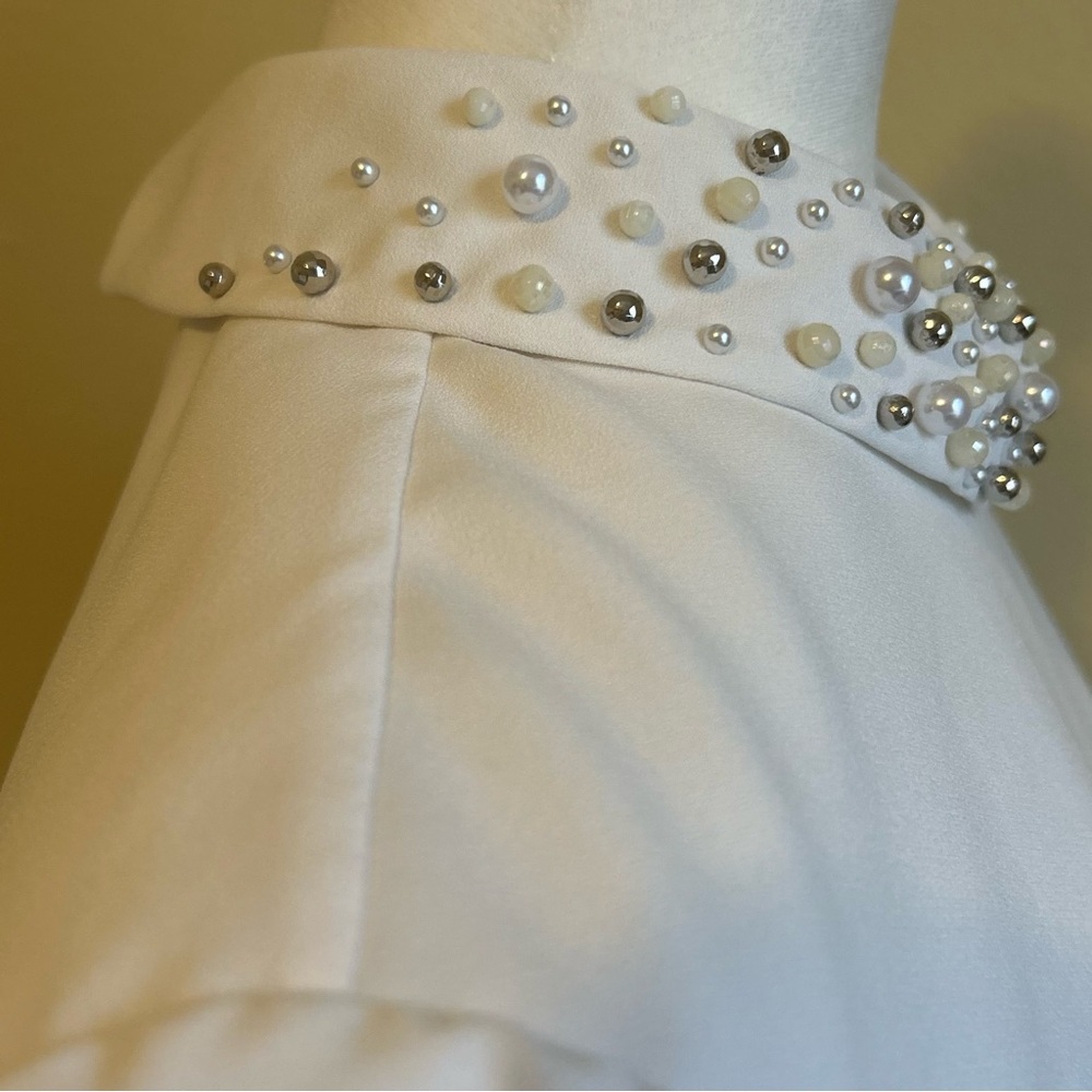 Ted Baker Jaylen Embellished Collar Blouse Top size 2 (US 6) - Picture 12 of 16